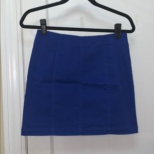 Blue mini skirt